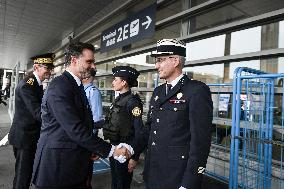 Visit to Charles de Gaulle airport near Paris FA