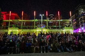 Blink Art And Light Festival In Cincinnati, Ohio.