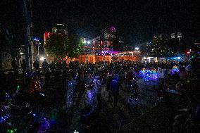 Blink Art And Light Festival In Cincinnati, Ohio.