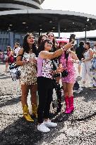 Taylor Swift Fans Gather Outside The San Siro Stadium For The Italian Concert Of The Eras Tour In Milan