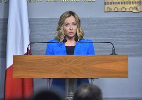 Italian Prime Minister Giorgia Meloni In Beirut