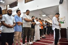 Funeral Prayer in Absentia Held for Hamas Leader Yahya Sinwar at Imam Ali Mosque in Beirut