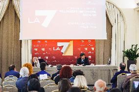 The Press Conference For The Presentation Of The LA7 2024/2025 Schedules In Milan