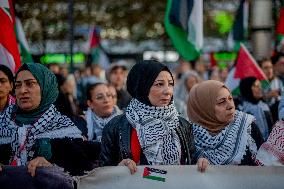 Pro-Palestine Protest Against The Visit Of President Biden - Berlin