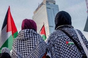 Pro-Palestine Protest Against The Visit Of President Biden - Berlin