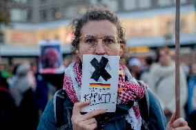 Pro-Palestine Protest Against The Visit Of President Biden - Berlin