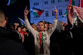 Pro-Palestine Protest Against The Visit Of President Biden - Berlin