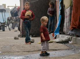 Displaced Palestinian In Deir al-Balah - Gaza