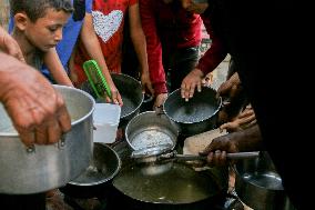 Displaced Palestinian In Deir al-Balah - Gaza