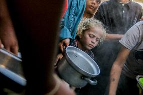 Displaced Palestinian In Deir al-Balah - Gaza