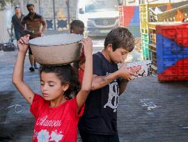 Displaced Palestinian In Deir al-Balah - Gaza