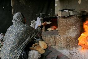 Displaced Palestinian In Deir al-Balah - Gaza