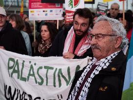 Pro-Palestine Protest Against The Visit Of President Biden - Berlin