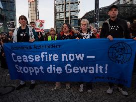 Pro-Palestine Protest Against The Visit Of President Biden - Berlin