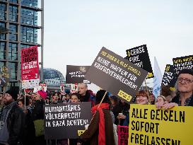 Pro-Palestine Protest Against The Visit Of President Biden - Berlin