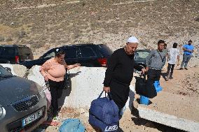 Displed Lebanese At The Masnaa Border Crossing