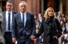 Robert F Kennedy Jr Attends Ethel Kennedy’s Funeral - DC