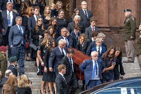 Robert F Kennedy Jr Attends Ethel Kennedy’s Funeral - DC