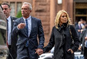 Robert F Kennedy Jr Attends Ethel Kennedy’s Funeral - DC