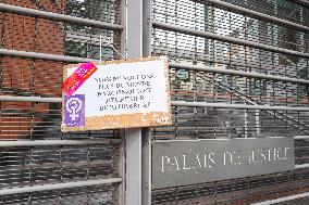 Demo against sexual violence at the Palais de Justice in Toulouse