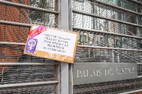 Demo against sexual violence at the Palais de Justice in Toulouse