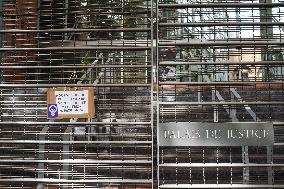 Demo against sexual violence at the Palais de Justice in Toulouse