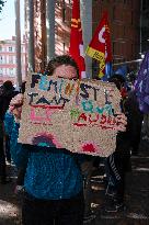 Demo against sexual violence at the Palais de Justice in Toulouse