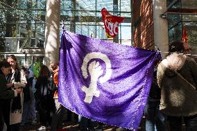 Demo against sexual violence at the Palais de Justice in Toulouse