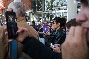 Demo against sexual violence at the Palais de Justice in Toulouse