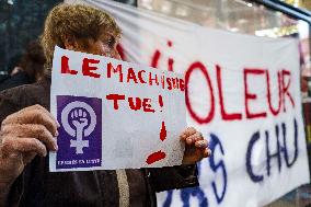 Demo against sexual violence at the Palais de Justice in Toulouse