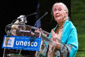 Jane Goodall at UNESCO - Paris