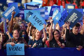 Kamala Harris US Presidential Campaign Rally in Michigan