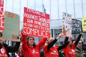 Rally in front of the court against sexual violence - Paris