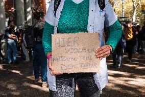 Demo against sexual violence at the Palais de Justice in Toulouse