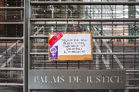 Demo against sexual violence at the Palais de Justice in Toulouse