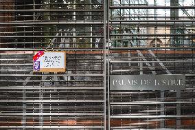 Demo against sexual violence at the Palais de Justice in Toulouse