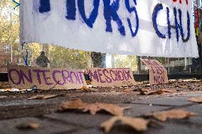 Demo against sexual violence at the Palais de Justice in Toulouse