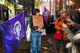 Demo against sexual violence at the Palais de Justice in Toulouse