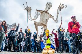 The Anti-system Parade 'ADEV' Was Organized In Amsterdam.