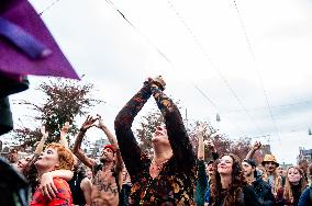 The Anti-system Parade 'ADEV' Was Organized In Amsterdam.