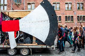 The Anti-system Parade 'ADEV' Was Organized In Amsterdam.