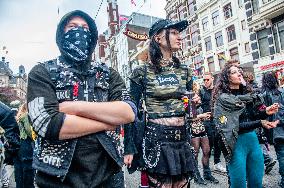 The Anti-system Parade 'ADEV' Was Organized In Amsterdam.