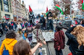 The Anti-system Parade 'ADEV' Was Organized In Amsterdam.