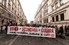 Demonstration Against The Approval Of The Security Bill In Rome, Italy