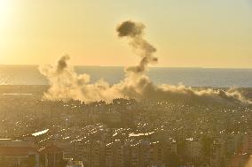 Israeli Airstrike In Beirut, Lebanon