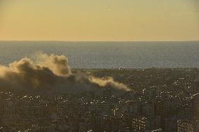 Israeli Airstrike In Beirut, Lebanon