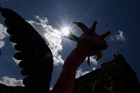 Tour Of Monumental Alebrijes And International Day Against Breast Cancer In Mexico