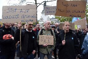 Rally In Tribute To The Killed Cyclist - Paris