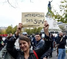 Rally In Tribute To The Killed Cyclist - Paris