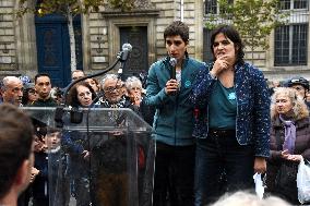 Rally In Tribute To The Killed Cyclist - Paris